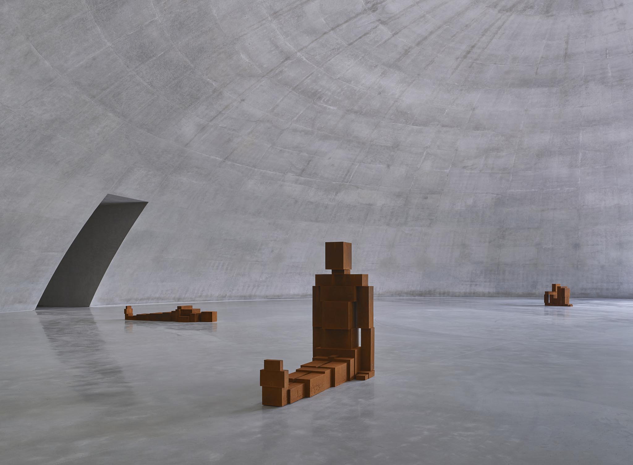 Tadao Ando completed a new space dedicated to Gormley's work